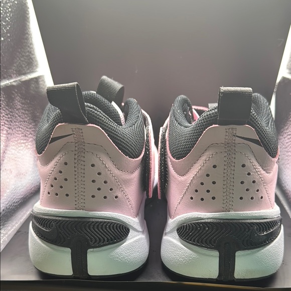 Nike Pink and Black Athletic Shoes with Strap Design - Picture 4 of 12
